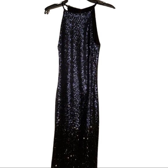 Lauren Ralph Lauren Dresses & Skirts - Ralph Lauren Ombré Sequin Blue Sleeveless Gown